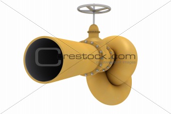Yellow pipe knot