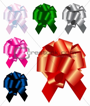Collection of colored bows