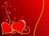 Valentines Hearts Vector Background
