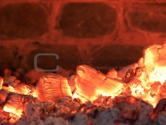 Burning Coals Background