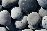 Smooth grey stones