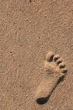 Single Footprint of a Child