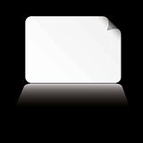 business card white shadow