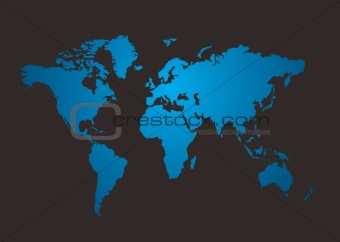 world map shine