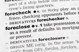 Dictionary definition of foreclose