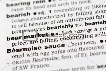 Dictionary definition of bear market