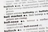 Dictionary definition of bull market