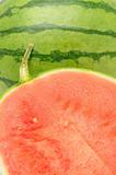 Halved watermelon