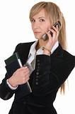 business woman  calling by phone