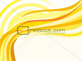 yellow halftone wave and background
