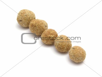 Selfmade dog cookie-balls