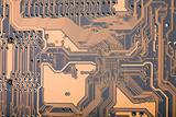 Section of a computer circuit board