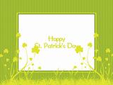banner with four leafs clover background 
