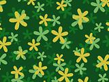 green background, beautiful shamrock clovers