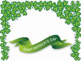 green banner, saint patrick day
