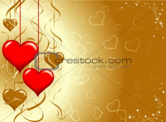 Valentines background, vector