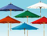Colorful Market Umbrellas