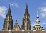 St.Vitus Cathedral towers-Prague Castle