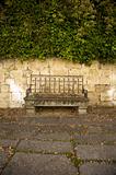 old stone bench