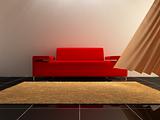 Interior design - Red Sofa