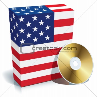 American software box and CD