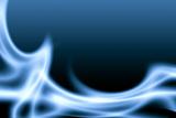 blue abstract flame background.