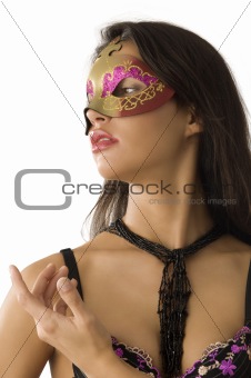 carnival portrait in mask