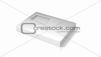 blank box on white background