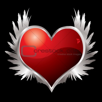 love heart wings