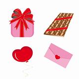 Set of icons for st. Valentine day