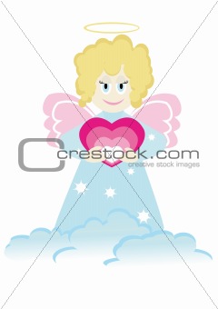 Cartoon figure of little angel