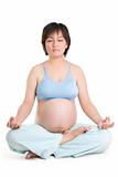 Pregnancy series - yoga with eyes close