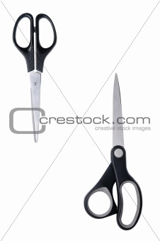 Two isolated scissors