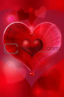 Ppoppy red heart-2