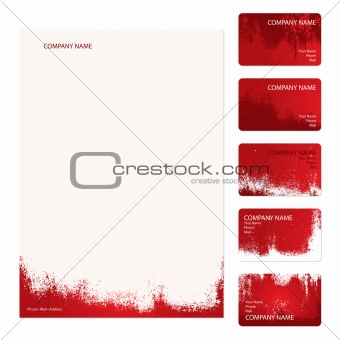 Grunge Business Cards Template
