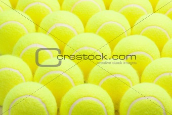 Macro Set of Brand New Tennis Balls.
