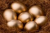 Egg series : Seven golden egg - zoom