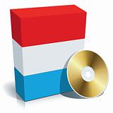 Luxembourgian software box and CD