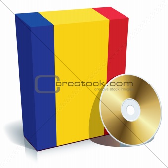 Romanian software box and CD