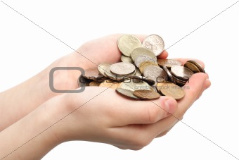 Handful of coins