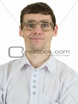Portrait man in spectacles