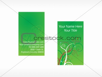 creative floral series, business card set_1