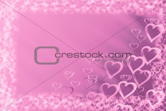 abstract love background with hearts