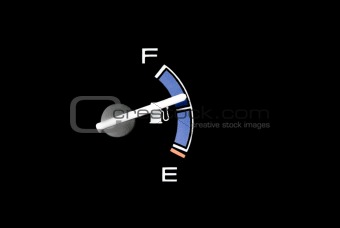 Gas gauge needle