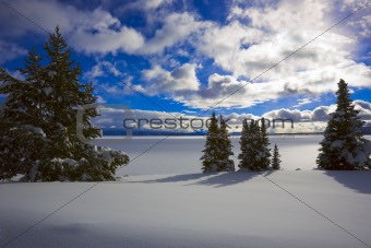 Yellowstone Lake in Winter