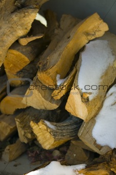 Winter Wood Pile