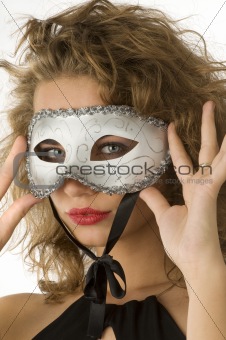closeup with mask