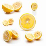 6 photos of a lemon