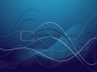 Background with abstract smooth lines