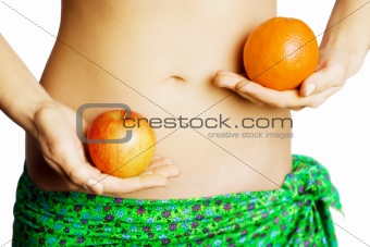 Apple and orange